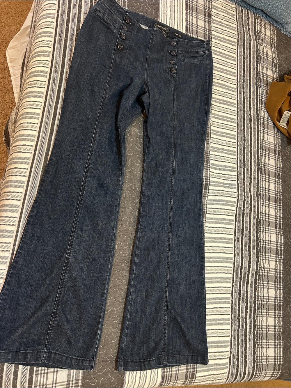 Madison Dark Blue Flare Jeans for Women